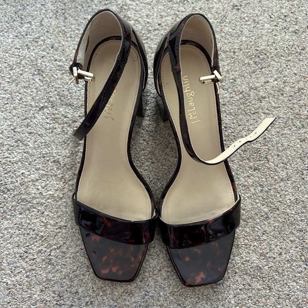 Brown marble heels